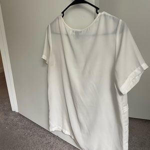 White sheer tee